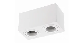 Lámpa Mennyezeti lámpatest AVEIRO DUO BIS, max. 250V, 50/60Hz, 160x80x90mm, IP20, max 20W*2, négyzet, fekete