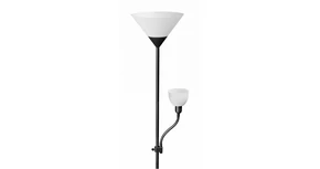 Lámpa Állólámpa BENFICA2, E27 max. 60W, E14 max.40W, műanyag + fém, fekete