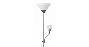 Lámpa Állólámpa BENFICA2, E27 max. 60W, E14 max.40W, műanyag + fém, szürke