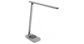 Lámpa Asztali BRESSI 8W, 450lm, AC220-240V, 3-CCT, Wireless töltő, USB, PF>0,5, RA>80, szürke