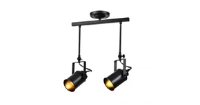 Lámpa Mennyezeti lámpatest DEMIR 2,3994, AC220-240V, 50/60Hz, 2*E27, IP20, dupla, fekete