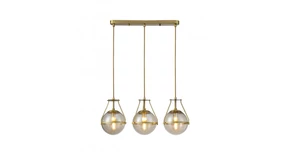 Lámpa Mennyezeti lámpatest DROP 3 , 6335, AC220-240V, 50/60Hz, 3*E14, max.25W, átmérő 68 cm, arany