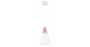 Lámpa Mennyezeti lámpatest KALIOPE,8235,AC220-240V,50/60Hz,1*E27,max.40W,IP20,Átmérő 18cm,egyes,fehér/Réz