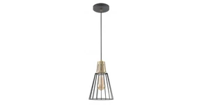 Lámpa Mennyezeti lámpatest KALIOPE,8068,AC220-240V,50/60Hz,1*E27,max.40W,IP20,átmérő 18cm, single, fekete/arany