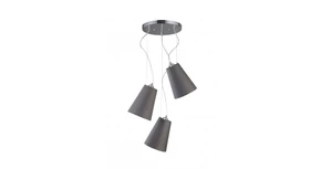 Lámpa Mennyezeti lámpatest KASEL 3, 6229, AC220-240V, 50/60Hz, 3*E27, max.40W, átmérő 46 cm, szürke