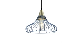 Lámpa Mennyezeti lámpatest LOTTE,2660,AC220-240V,50/60Hz,1*E27,IP20,átmérő 33cm,egyes,kék