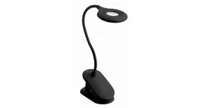 Lámpa Asztali RINGO, 4W, 200lm.DC5V, 1A, 3000K-6000K, 3-CCT, bat.1200 mAh, Ra>80, fényerő-szabályozás, fekete