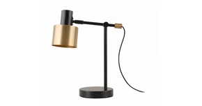 Lámpa Asztali SELVIA II, 6072, max.250V, 50/60Hz, 1*E14, max.25 W, átmérő 10 cm,  IP20, arany/fekete