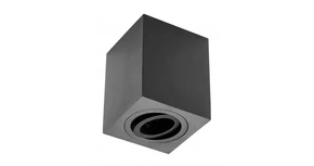 Lámpa Mennyezeti lámpatest SENSA, aluminium, 90x90x115, IP20, max 50W, négyzet, fekete
