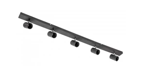 Lámpa Mennyezeti lámpatest VENETO, IP20, max. 20W, 5 x GU10, kör, fekete