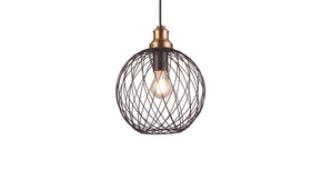 Lámpa Mennyezeti lámpatest VIELA 1,6972,AC220-240V,50/60Hz,1*E27,IP20,átmérő 25cm,egyes,fekete/arany