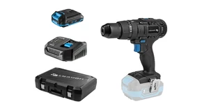 Högert HT2E245-B12PD ütvefúró - csavarbehajtó szett, 18V,  50Nm, 2Ah akkuval, töltővel, kofferben