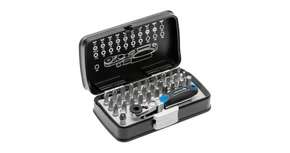 Szerszám Högert Bit szett, 33db-os, S2, racsnis kulccsal