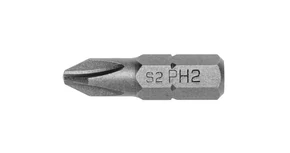 KIFUTÓ Szerszám Högert Bitfej 25mm, PH0, S2, DIN3126,  5db/csomag