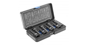 Szerszám Högert Pneumatikus bit kulcs szett,  hex,  8db-os, 1/2", H6 - H19, CrMo, tárolóban