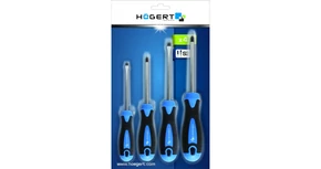 Szerszám Högert Csavarhúzó szett,   4db-os, Crv, SL3, SL5, PH1, PH2