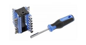 Szerszám Högert Bit szett, 34 db-os, CrV, csavarbehajtóval