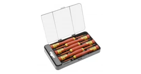 Szerszám Högert Csavarhúzó szett,  6db-os, szigetelt 1000V, CrMo, SL1,5, 2, 3, PH00, 0, 1, tárolóban