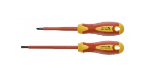 Szerszám Högert Csavarhúzó szett,  2db-os, szigetelt 1000V, CrMo, SL5,5, PH2