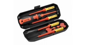 Szerszám Högert Csavarhúzó szett,  8db-os, szigetelt 1000V, CrMo, kapcsolószekrény kulcsokkal, tárolóban