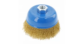 Szerszám Högert Csiszoló korong, drótos, végkefés, sárgaréz dróttal, 100mm, sarokcsiszolóhoz