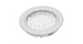 LED Lámpatest ALVARO meleg fehér, 12V DC, 1.7W, 24 SMD3528, 3000K, 130 lm,  2 méteres kábel miniAMP, alumínium, műanyag házzal