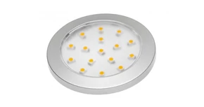 LED Lámpatest, LUMINO, meleg fehér, 60mm, felületre szerelhető, 12V, 80lm, 1,5W, kábellel, csatlakozóval