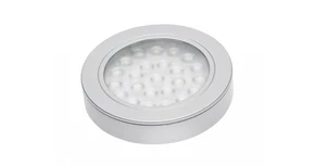 LED Lámpatest, VASCO, meleg fehér, 64mm, felületre szerelhető / süllyesztett, 12V, 130lm, 1,7W, kábellel, csatlakozóval