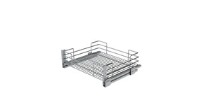 Konyhai fémrács, 900mm, 180mm magas fiók, frontrögzítéssel, króm, teljes kihúzás, csillapított záródás, 30kg teherbírás, SIGE Green 116