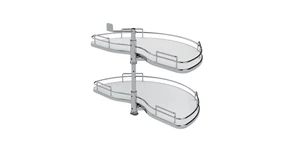 Konyhai fémrács, sarokszekrénybe, félkör kosár, 760mm átmérő, 450mm ajtókhoz, SIGE Infinity Line 070