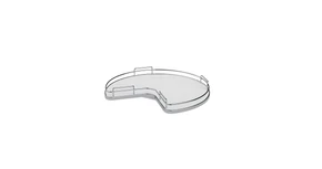 Konyhai fémrács, sarokszekrénybe, 3/4 kör kosár, 700mm átmérő, oszloppal, 350mm ajtókhoz, Sige Infinity Line 363