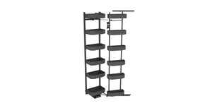 Konyhai fémrács, kamravasalat, 500mm, antracit, csillapított záródás, 12 kosár SIGE, PRO LINE 230A
