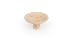 Fogantyú  Viefe DISC gomb, D38, fa, tölgy nyers