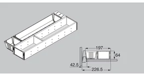 Organiseplus evőeszköztartó S2