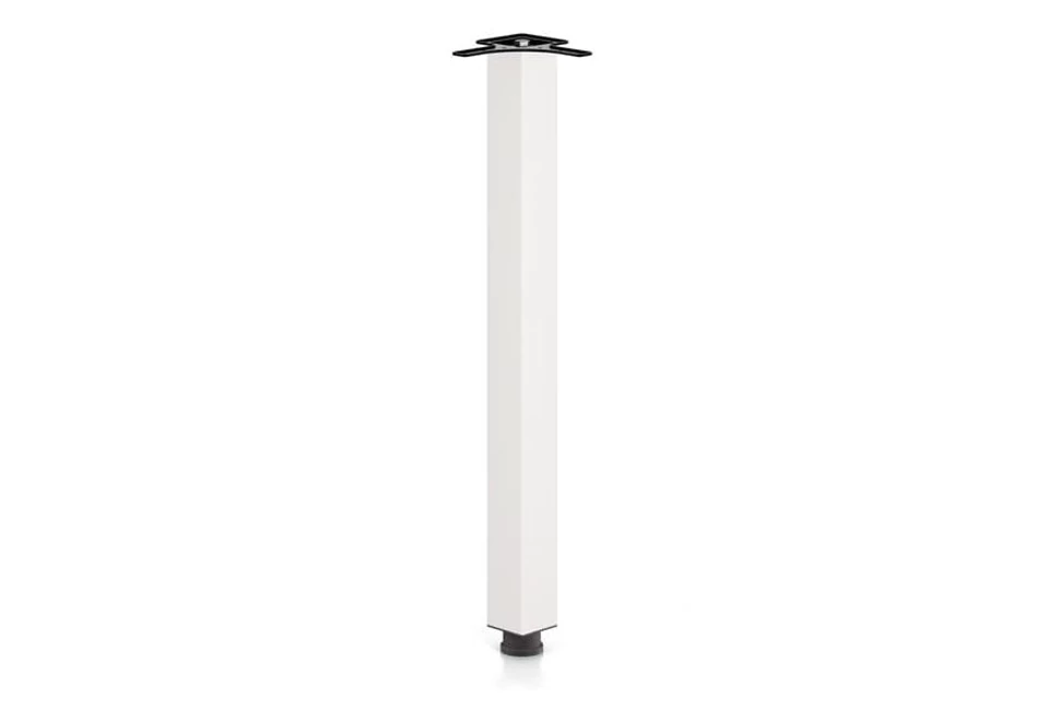 Asztalláb, alumínium kocka 60*60mm, 710mm, fehér, DN-270, MET