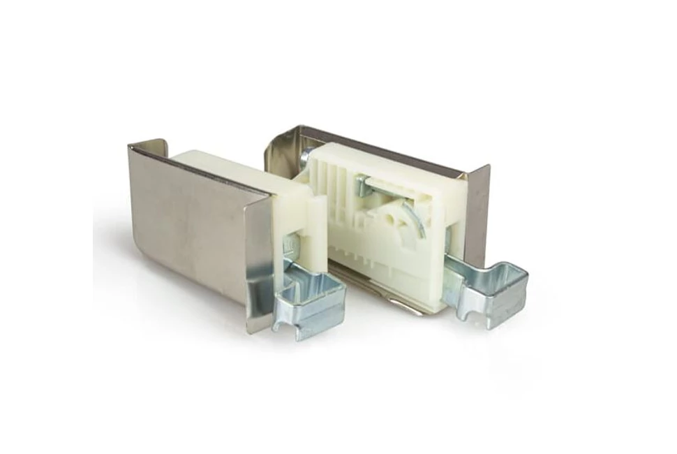 Bútorfüggesztő  CAM ZM-276 inox fém takaróval, terhelhetőség 100kg szett