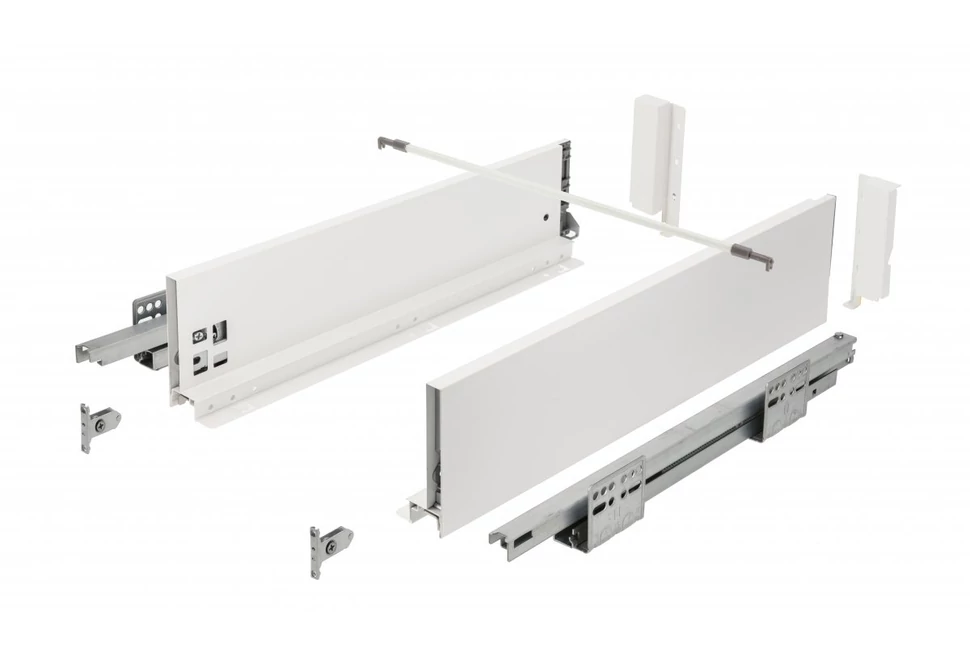 Fiókoldal AXISPRO B, 120x300mm, fehér PUSH OPEN