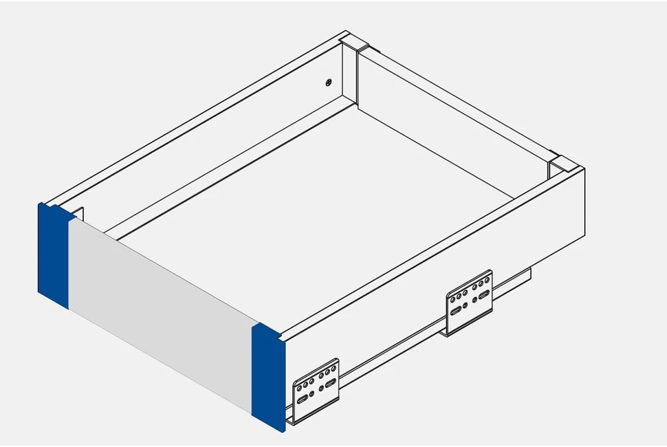 Fiókoldal AXISPRO-hoz belsőfiók előlaprögzítő, A-hoz, fehér