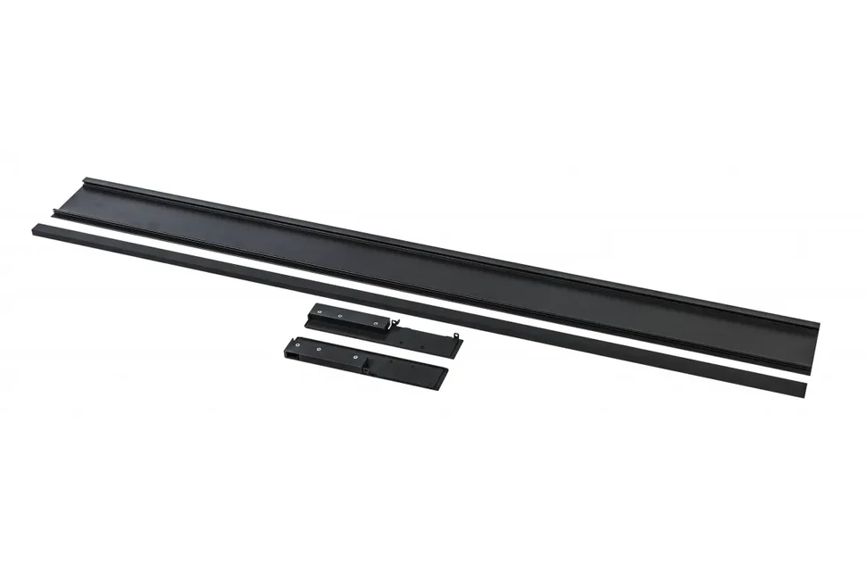 Fiókoldal AXISPRO-hoz belsőfiók előlaprögzítő, A-hoz, előlap elemmel, 1200mm szélesség, fekete