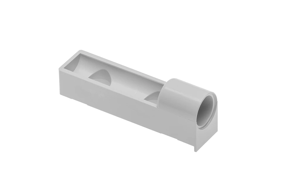 Ajtófék befúrhatóhoz adapter, csavarozható egyenes szürke