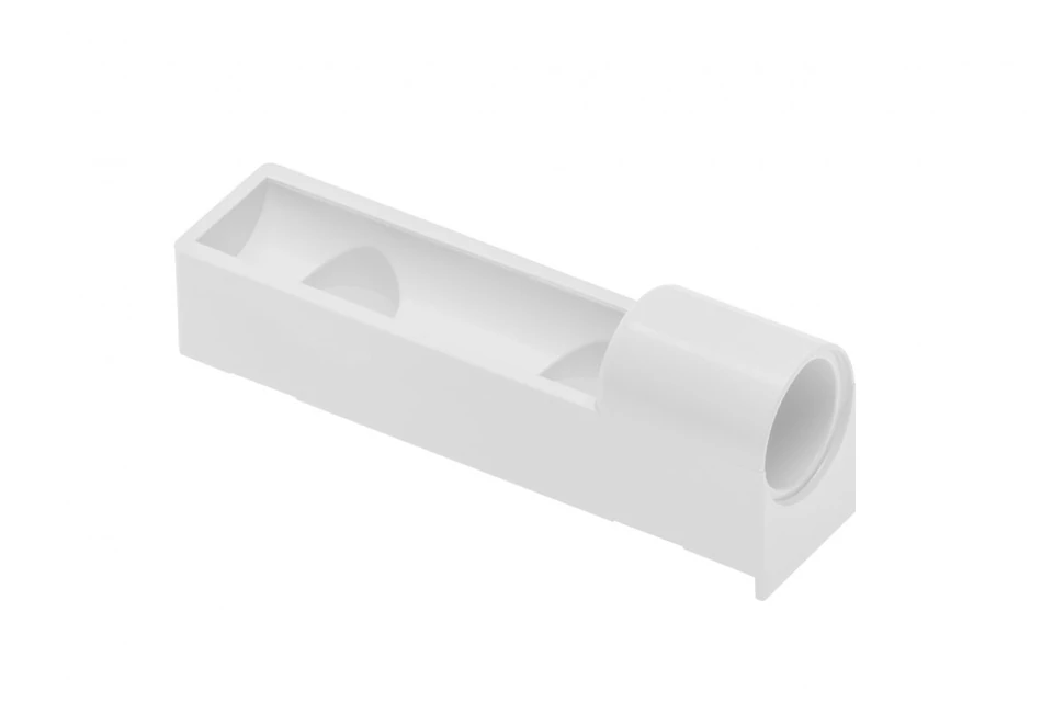 Ajtofék befúrhatóhoz adapter, csavarozható egyenes fehér