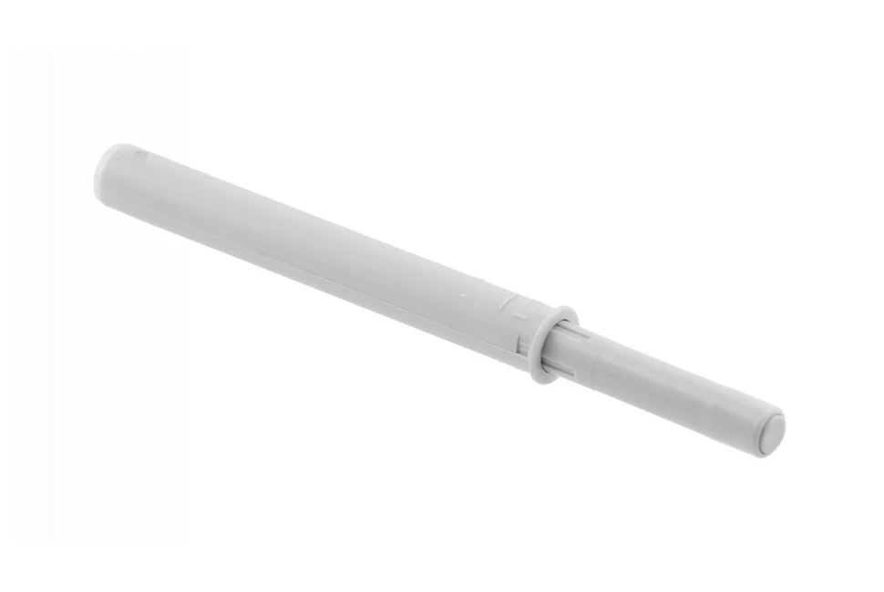 Ajtó kilökő PUSH - Open ajtóhoz, befúrható, 79mm, gumiütközős, szürke