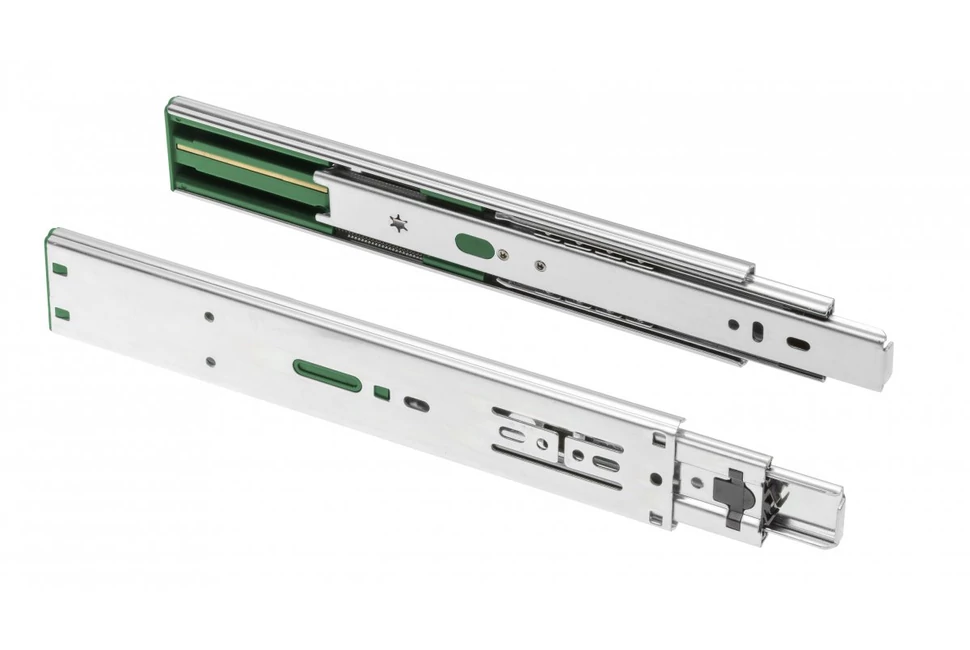 Golyós fióksín, teljes kihúzású, csillapított záródású, h=45mm, 250mm, 30kg VERSALITE PLUS