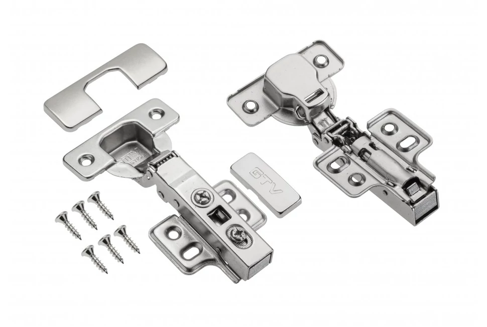 Kivetőpánt, rázáródó, csillapított záródású, klippes, eurocsavar nélküli talp h=0 4 - ZM-ECHC09H04-BE