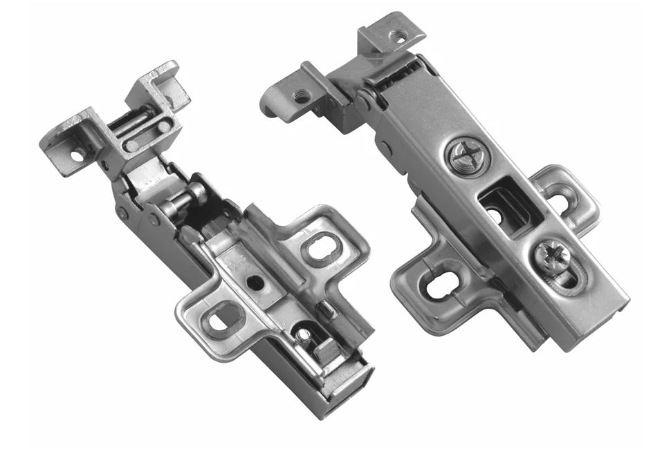 Kivetőpánt, közézáródó, Push Open (fordított rugó), eurócsavar nélküli talp h=0
