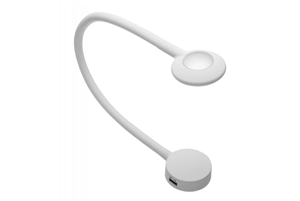 LED Lámpatest, CHICAGO, semleges fehér, 546mm hossz, 12V, 120lm, 2,1W, kábellel, csatlakozóval, kapcsolóval, USB, fehér, DIM