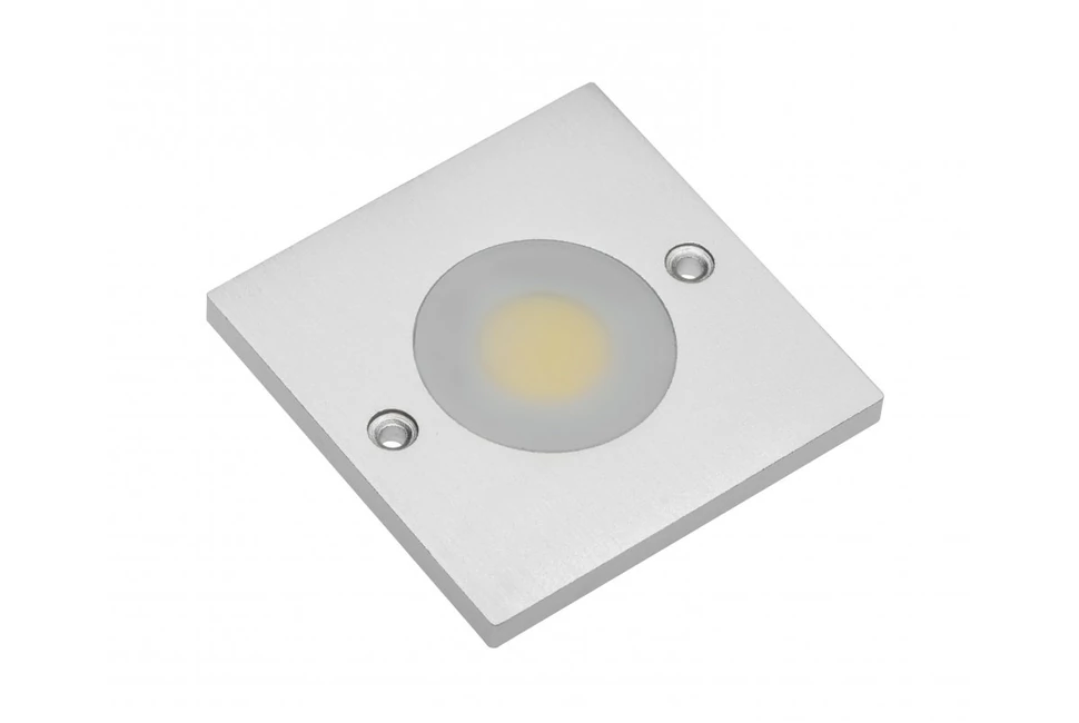 LED Lámpatest, JOVITA, meleg fehér, 60*60mm, felületre szerelhető, 12V, 200lm, 3W, kábellel, csatlakozóval