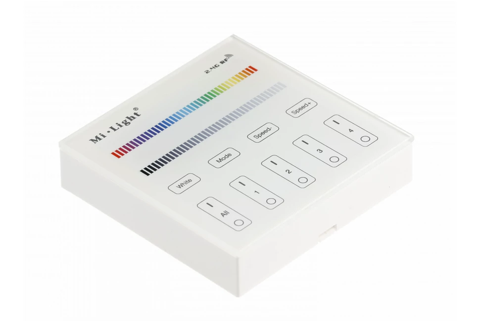 Vezérlő panel, elemes 4 területű tapintható RGBW