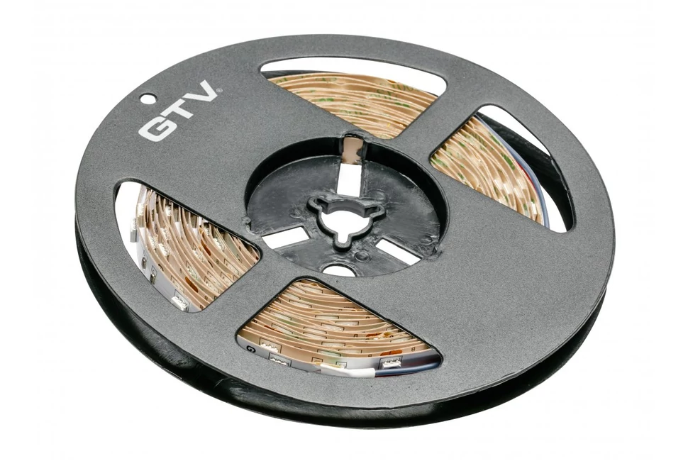 LED szalag RGB színváltós, 150 LED/5 fm, 8W/fm,  36W/5fm , 10mm , 5fm/tekercs, 12V, IP20, 450lm/m