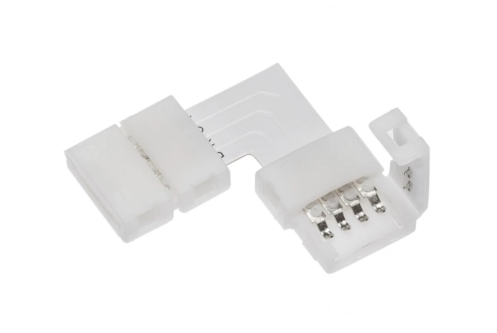 LED csatlakozó, XC11 toldó sarok, 10mm RGB szalaghoz